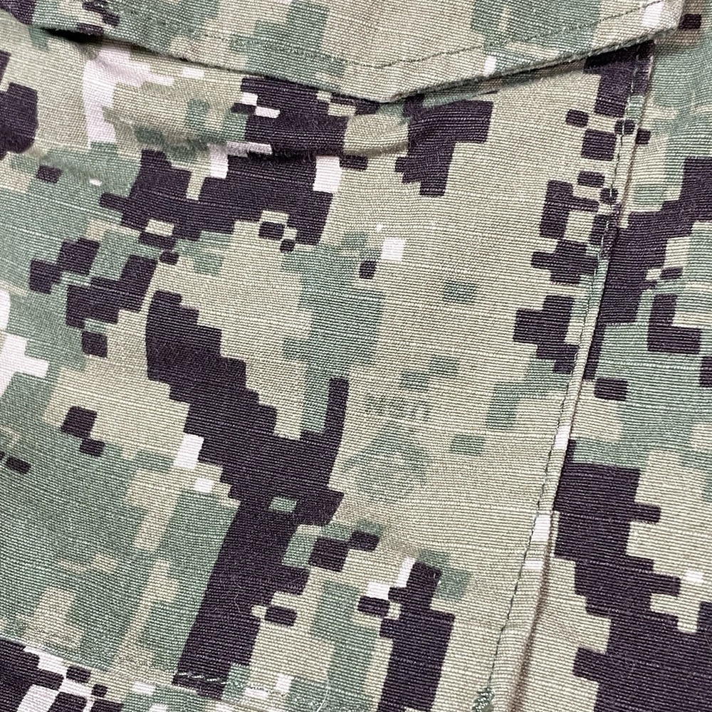 US Navy Nwu Type iii Green Digital Blouse Size Medium Long Ripstop - Picture 7 of 12